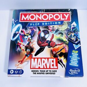 Monopoly - Flip Edition - Marvel Board Game. Brand New
